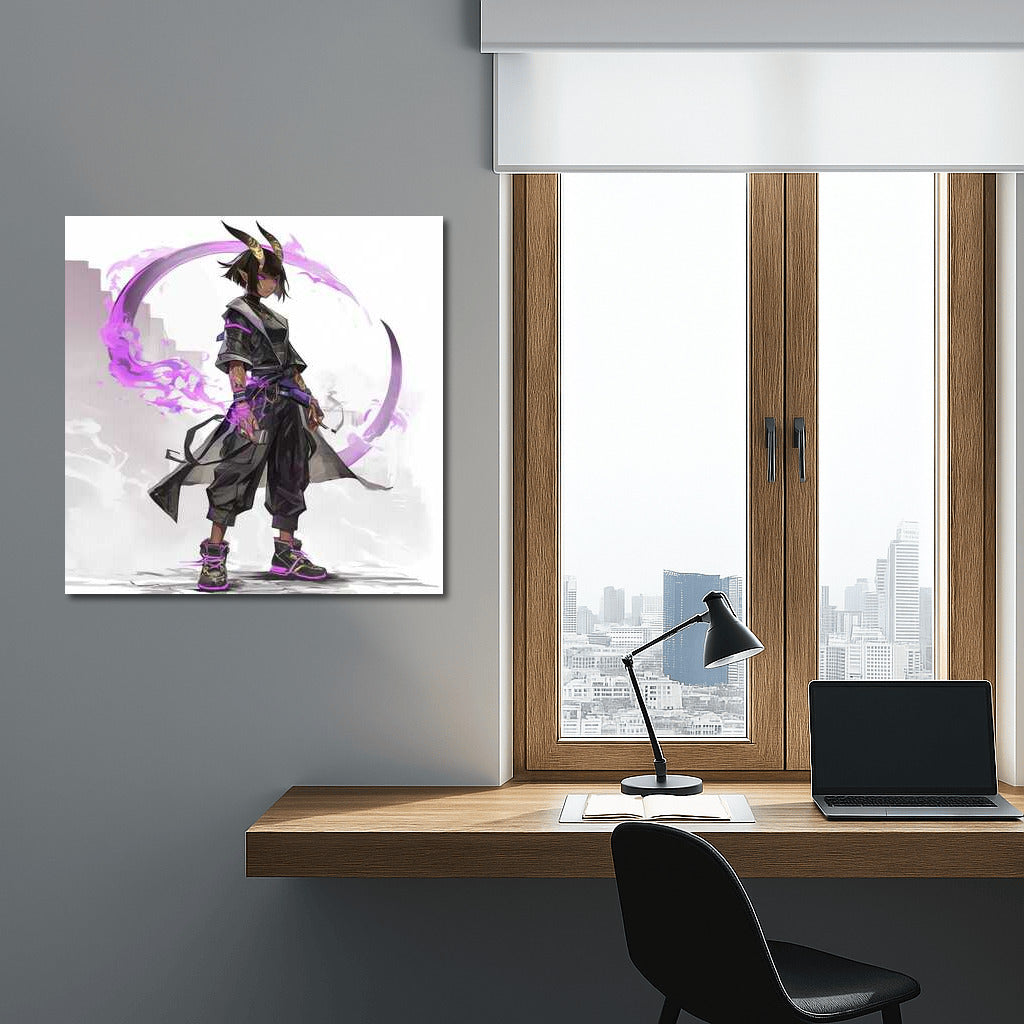 Purple Demon: Cyberpunk Fantasy