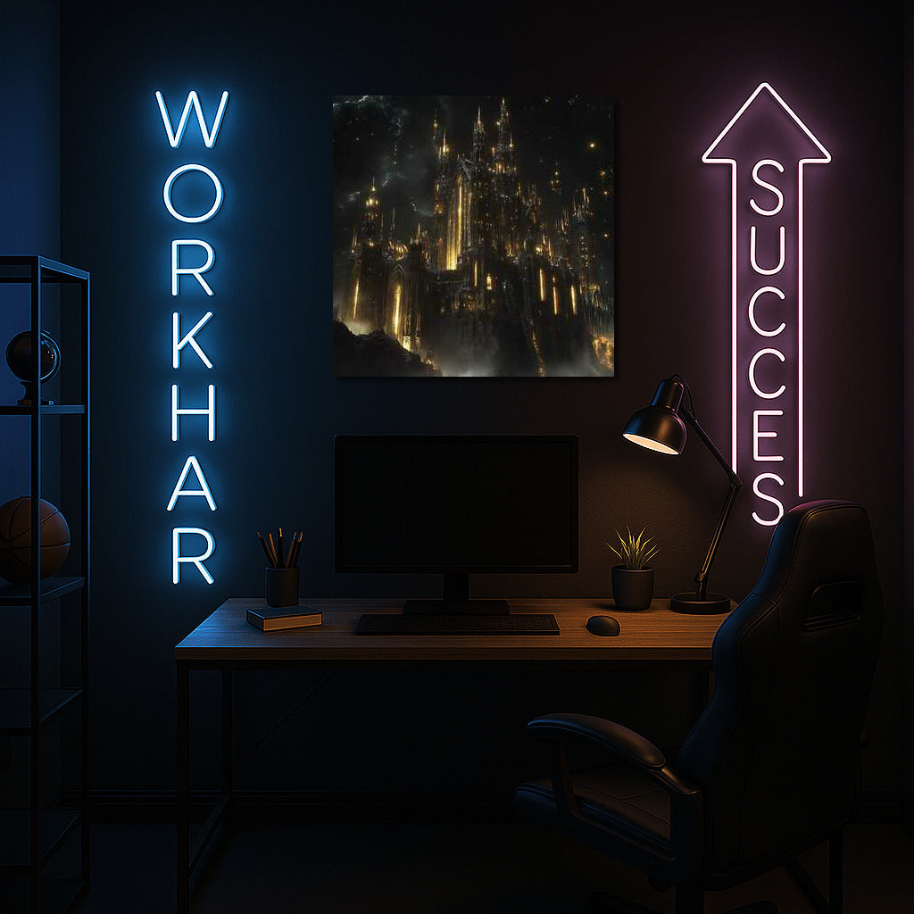 Dark Castle Magic: Fantasy Majesty in Mystical Light