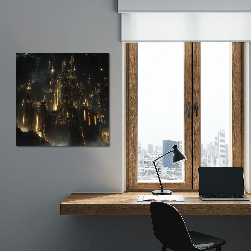 Dark Castle Magic: Fantasy Majesty in Mystical Light