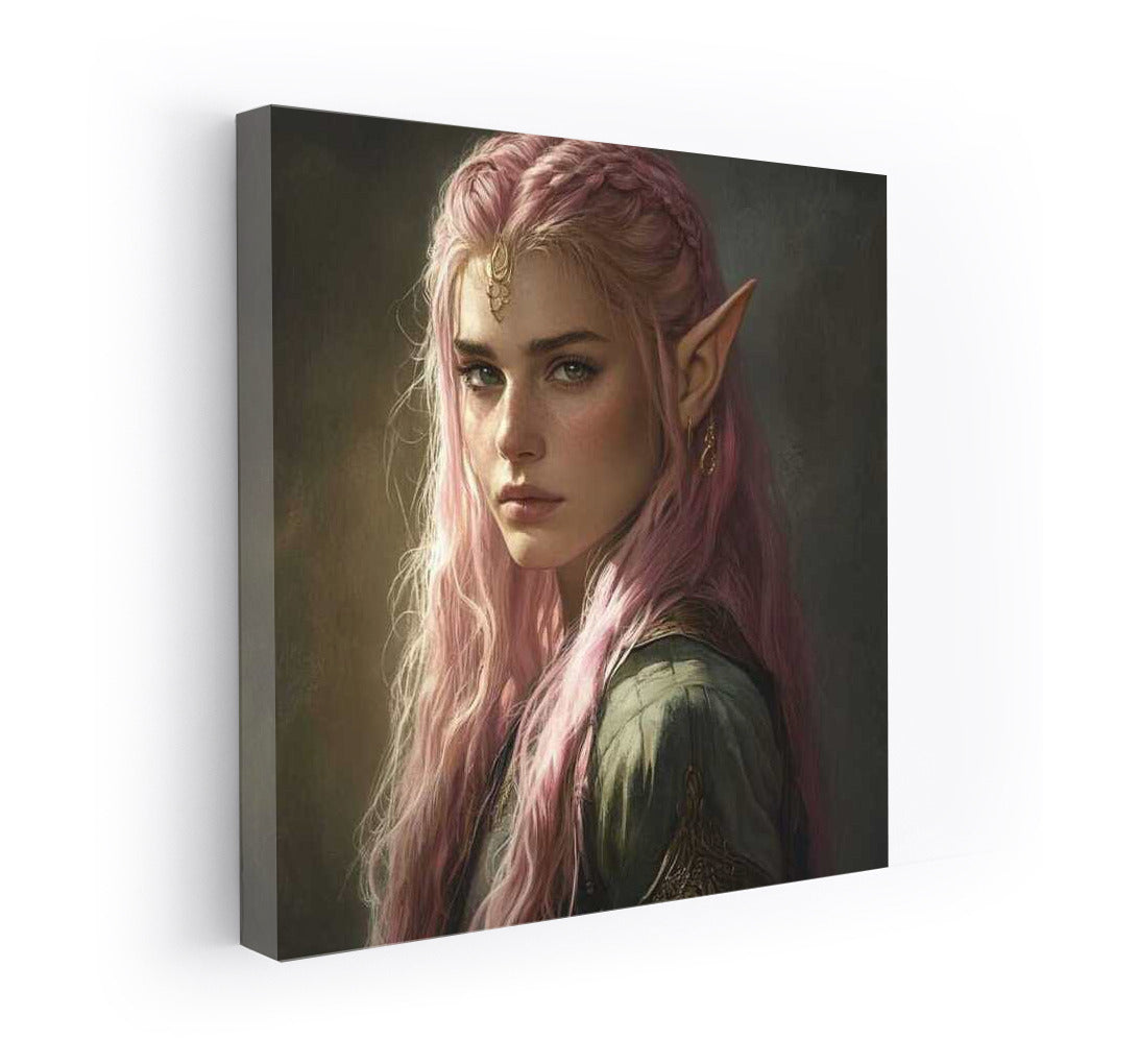 Pink Haired Elf Magic: Fantasy World