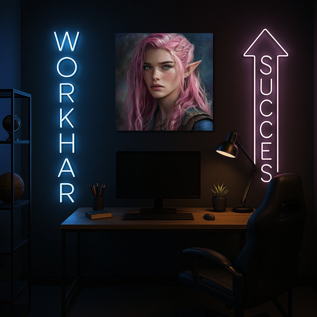 Pink Haired Elf: Magic and Reality in Fantasy Style