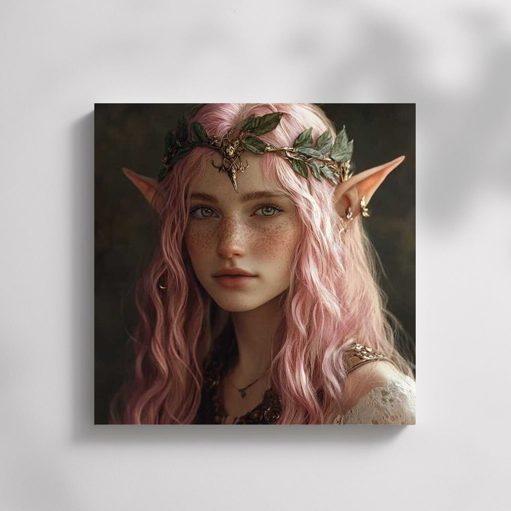 Elven Magic: Pink Haired Elf in Fantasy World