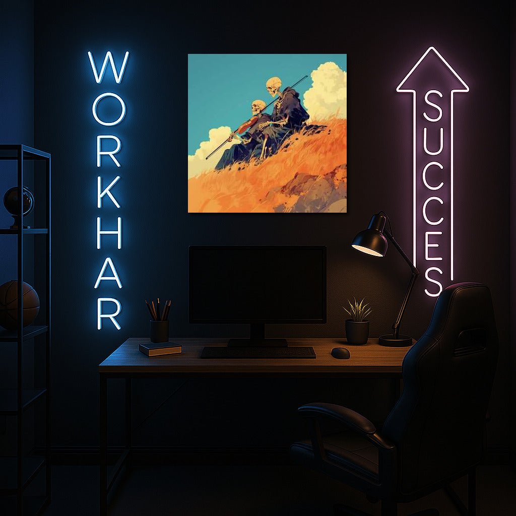 Sky Skeletons: Fantasy Scene for Interior