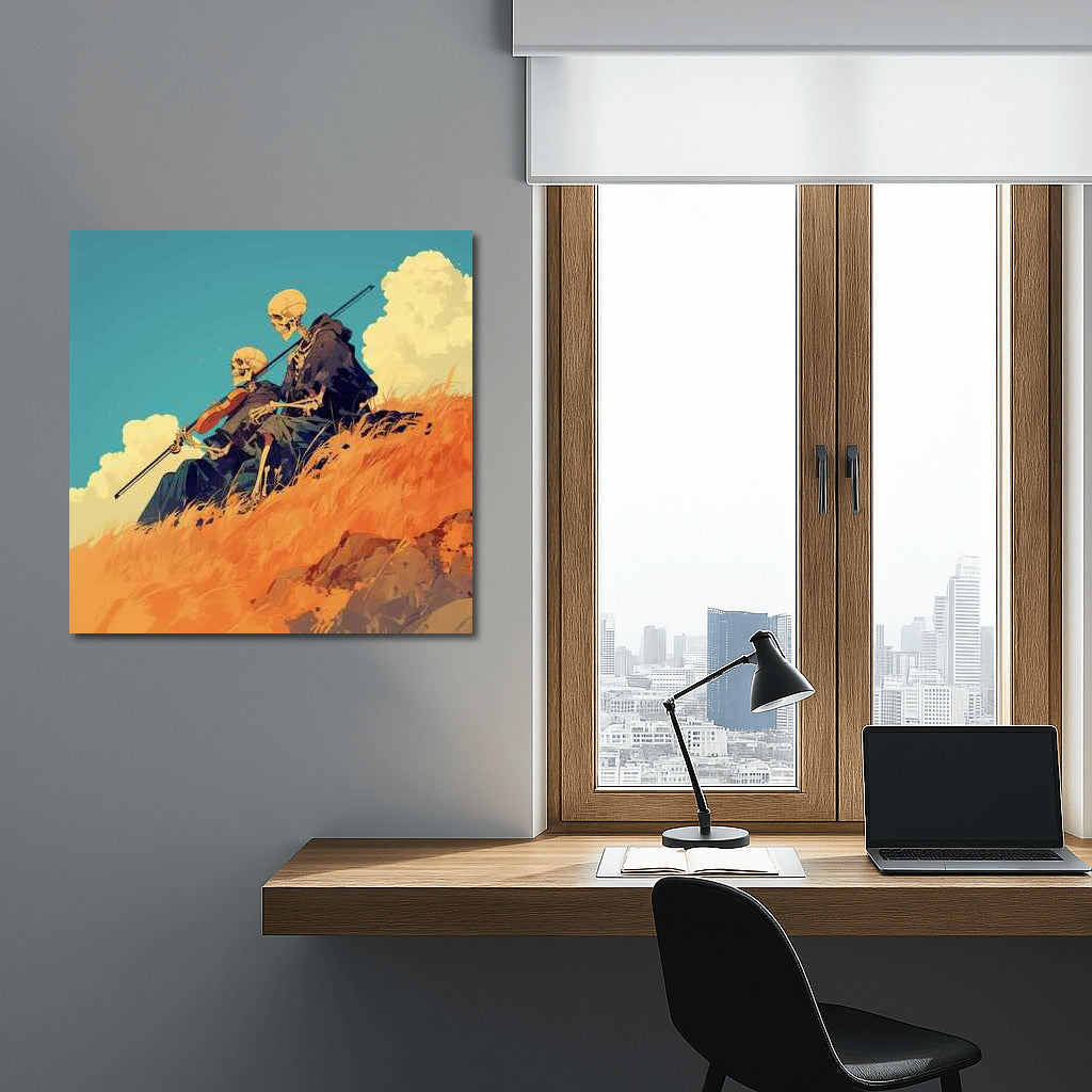 Sky Skeletons: Fantasy Scene for Interior