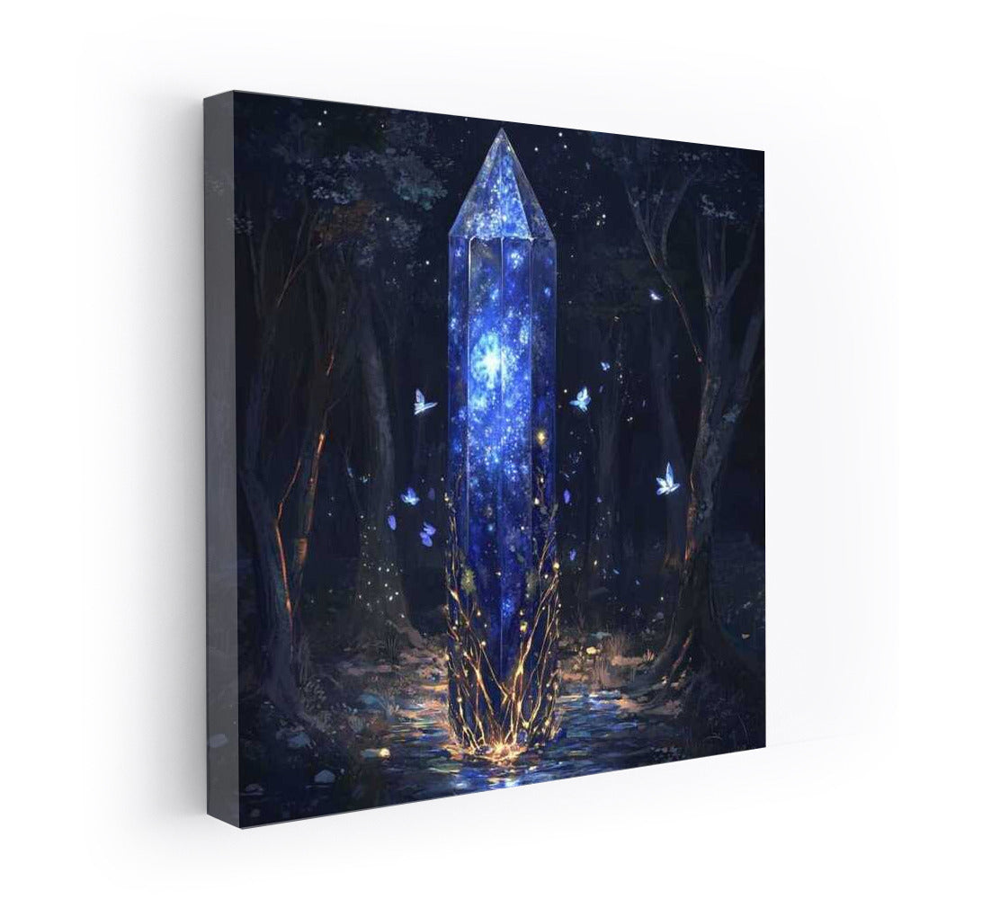 Glow of the Fantastic Crystal: Night Forest