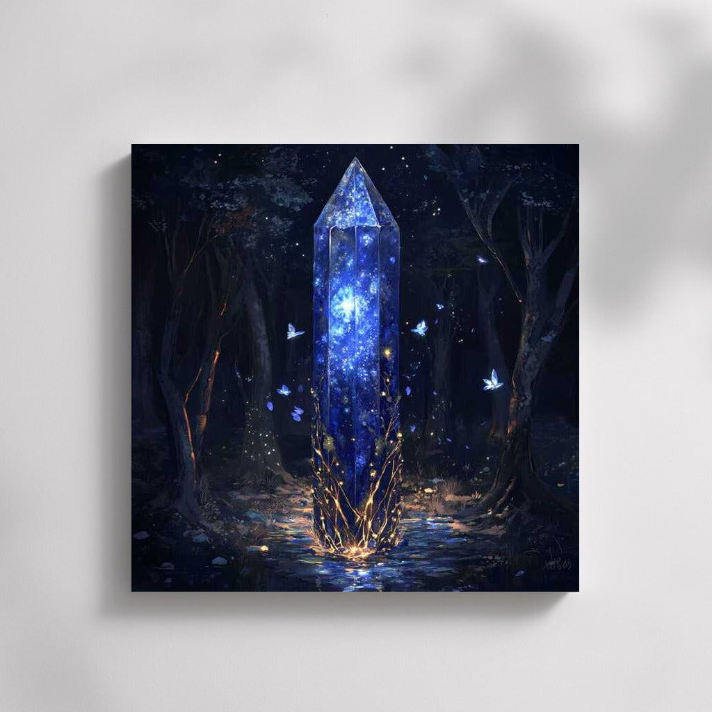 Glow of the Fantastic Crystal: Night Forest