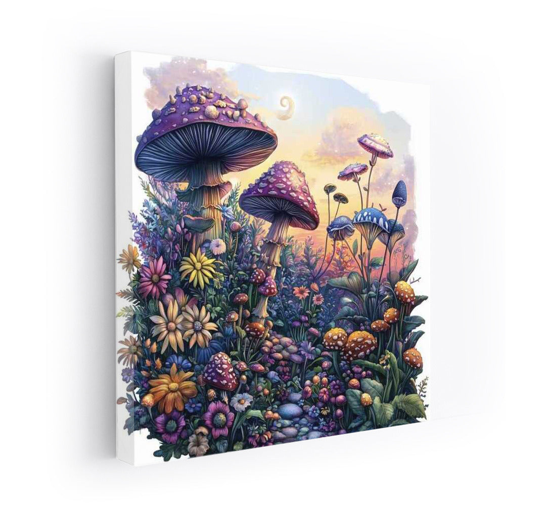 Magic Garden of Giant Mushrooms: Fantasy World on Your Walls