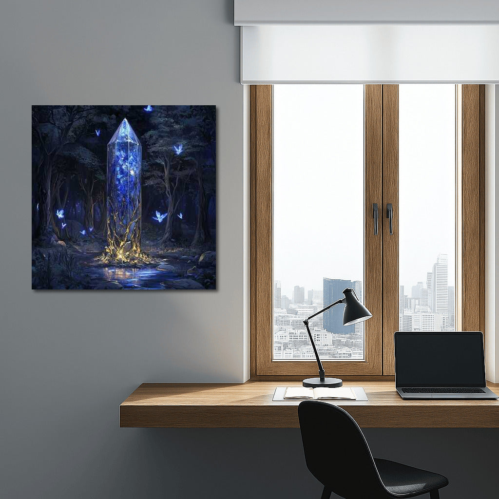 Luminous Crystal of Fantasy: Magic of Fluttering Creatures