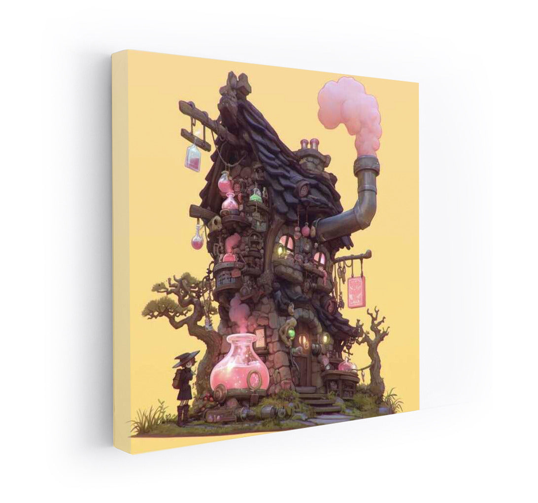 Magical Fantasy House: Mysterious Dweller at the Threshold