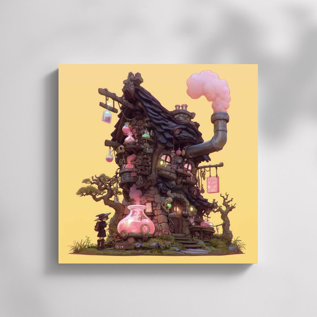 Magical Fantasy House: Mysterious Dweller at the Threshold