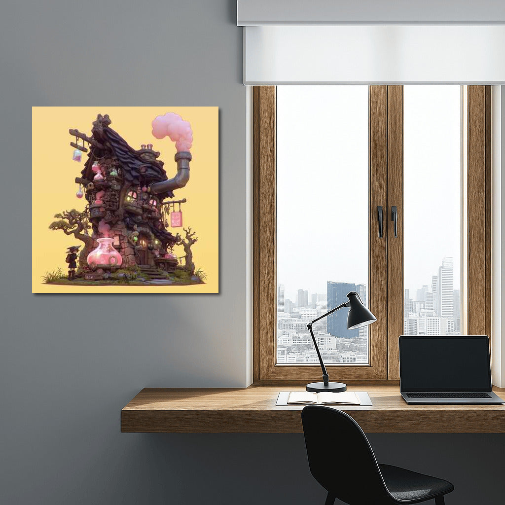 Magical Fantasy House: Mysterious Dweller at the Threshold