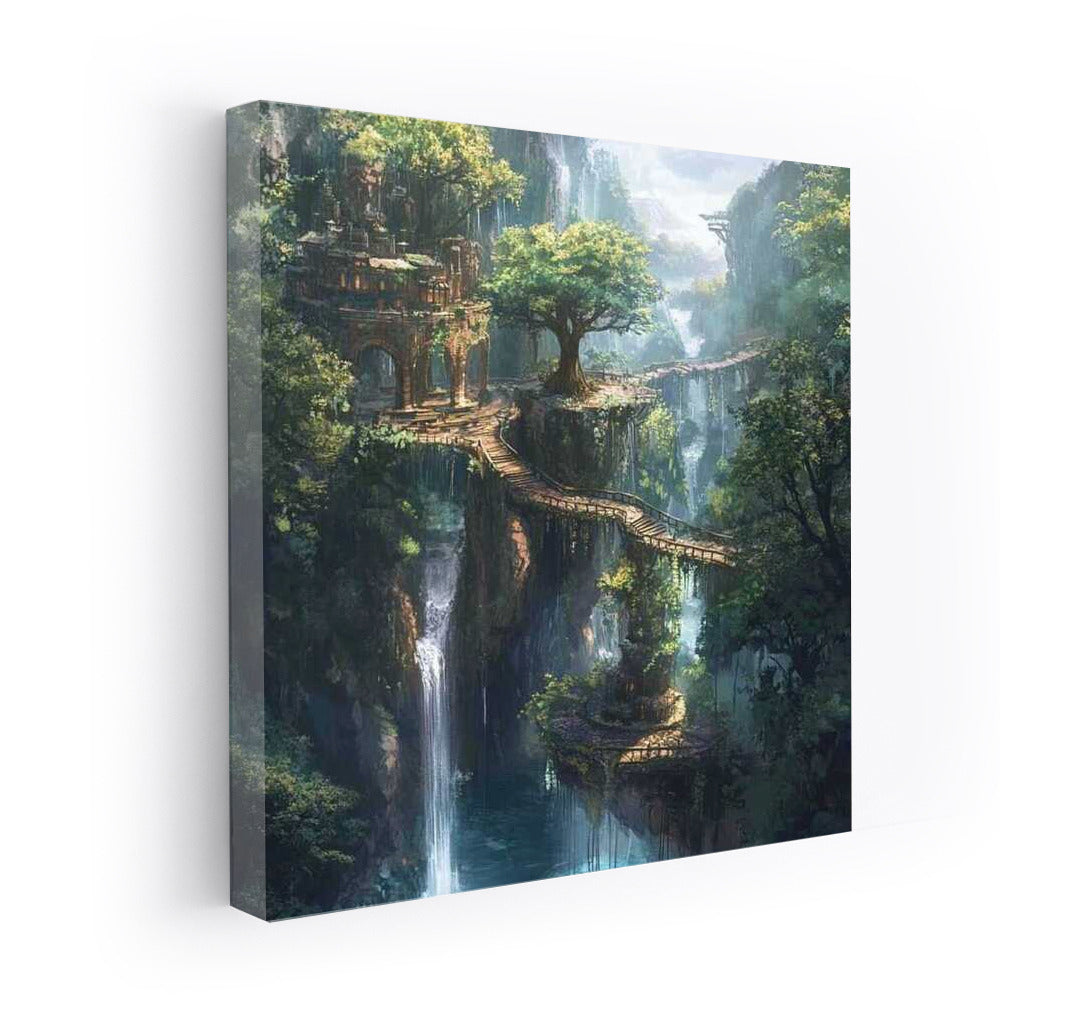 Fantasy Village: Magic Bridges and Forests