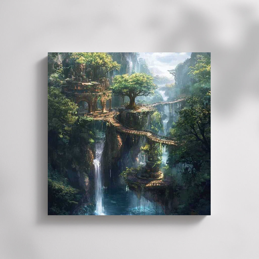 Fantasy Village: Magic Bridges and Forests