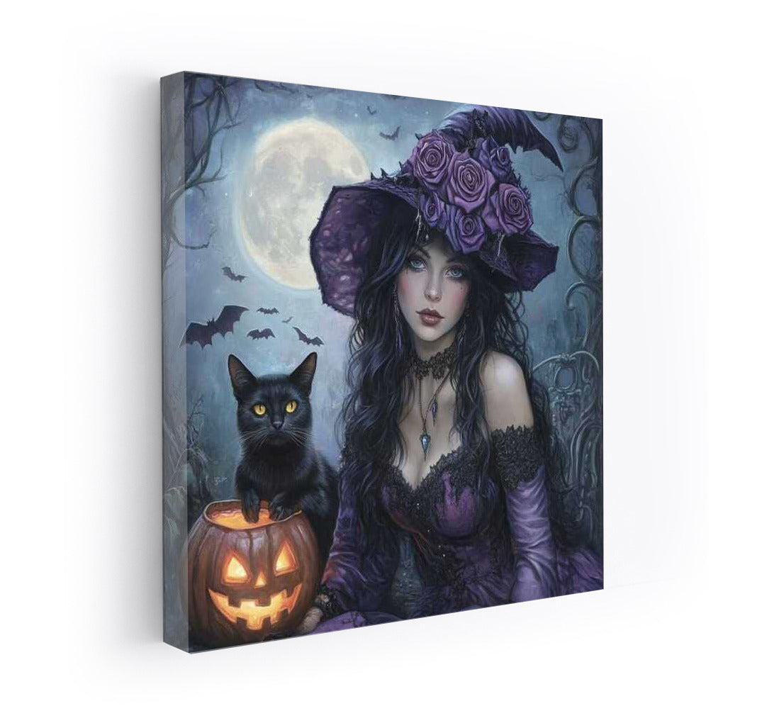 Moon Mystery: Gothic Fantasy with Black Cat