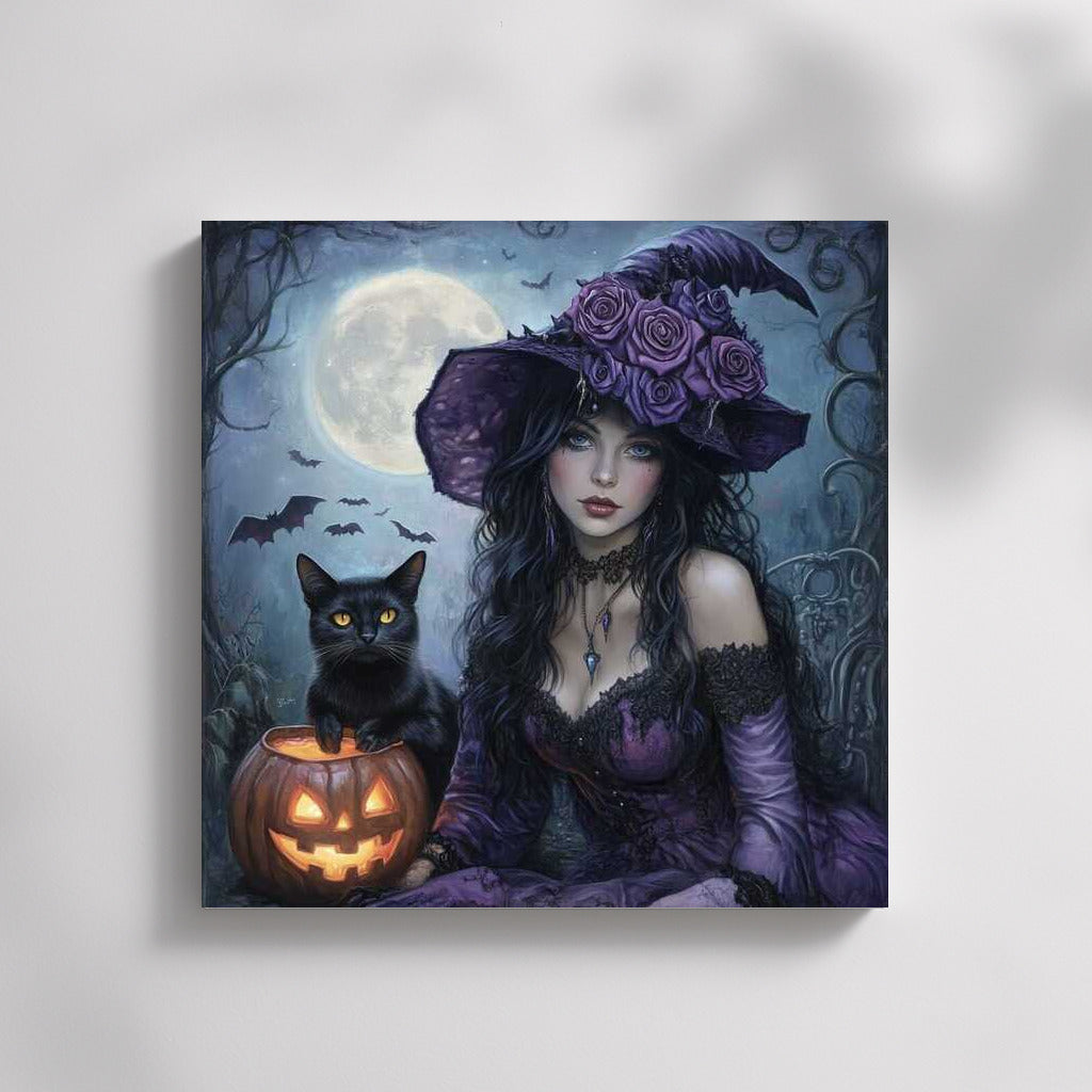 Moon Mystery: Gothic Fantasy with Black Cat