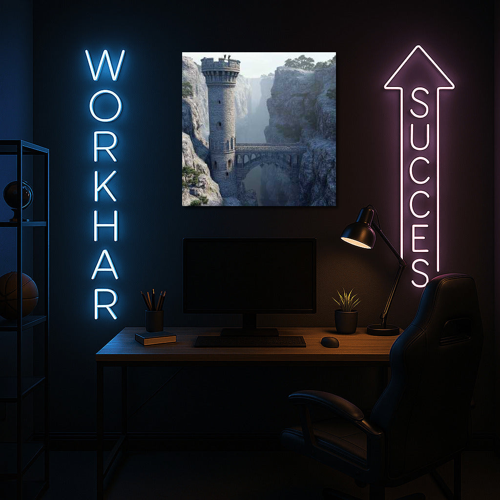 Stone Tower in Mysterious Canyon: Dive into the World of Fantasy