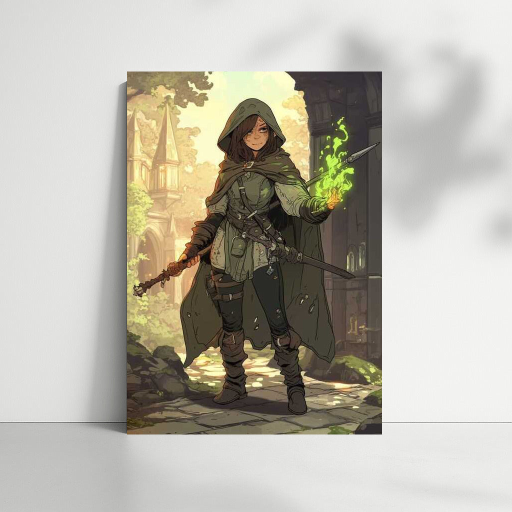 Guardian of Shadows: Mystical Figure of the Ancient Forest