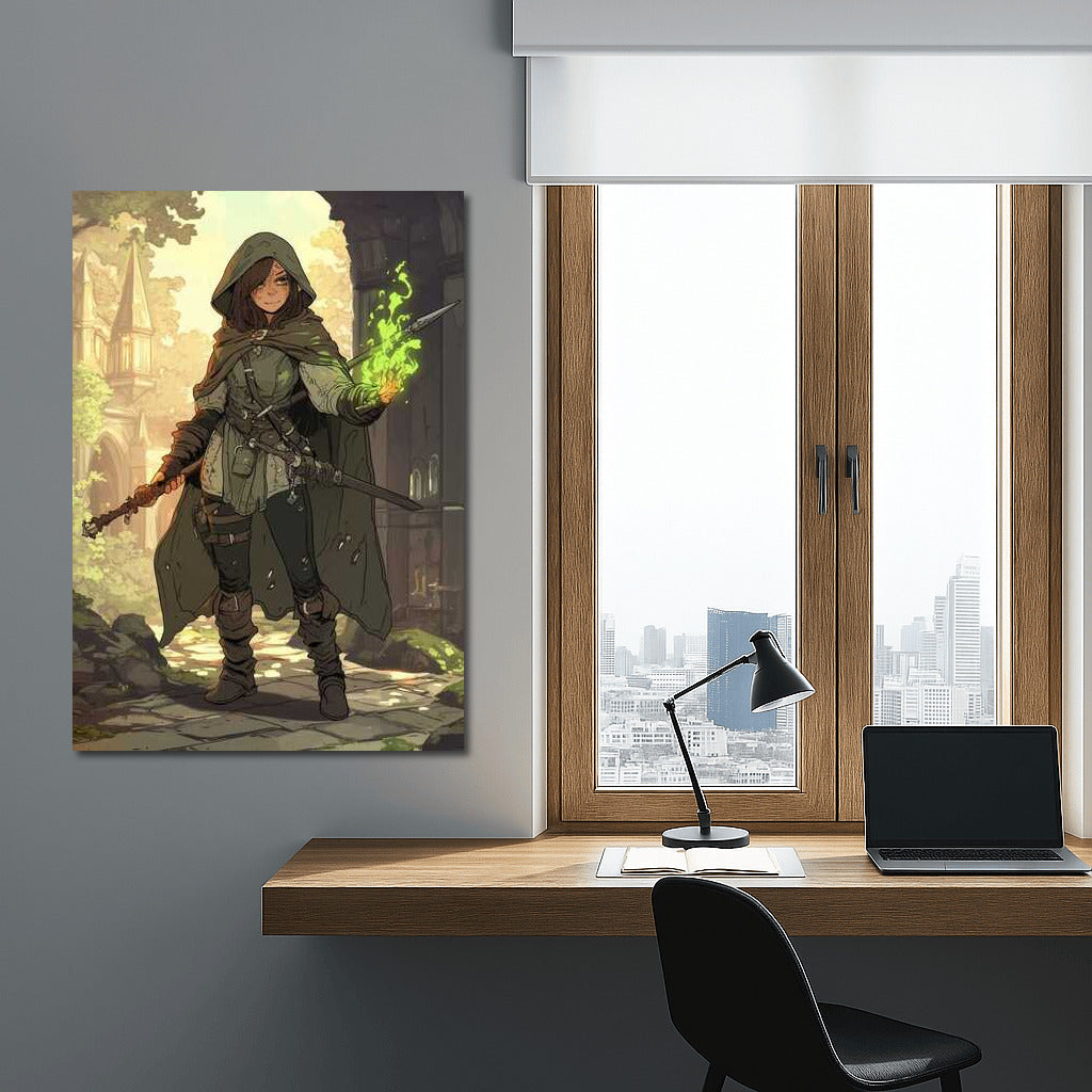 Guardian of Shadows: Mystical Figure of the Ancient Forest