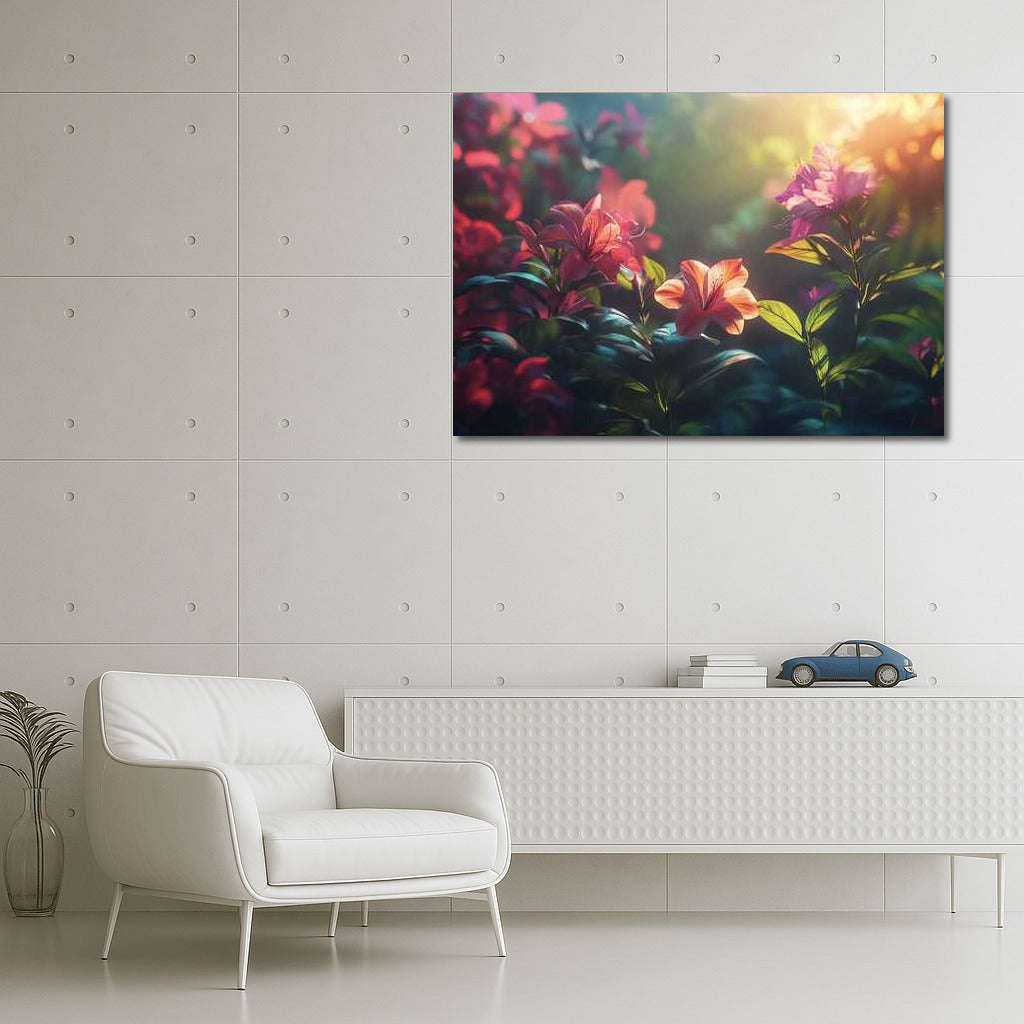 Magical Garden of Lilies and Azaleas: Floral Fantasy