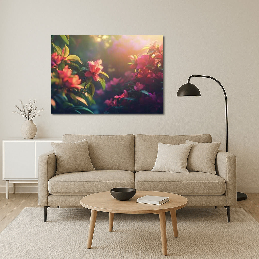 Azalea Blooms: Japanese Garden in Flowers