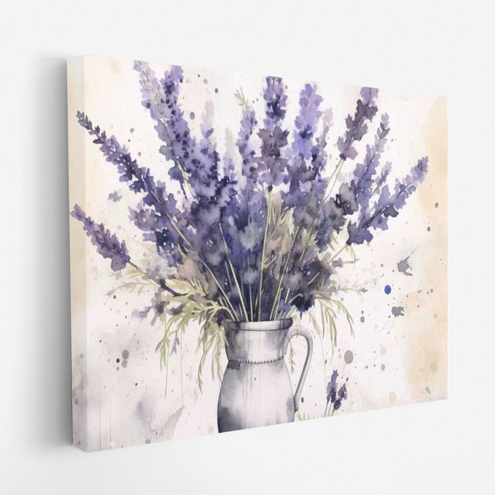 Lavender Symphony: Tall Vases with Lavender Flowers