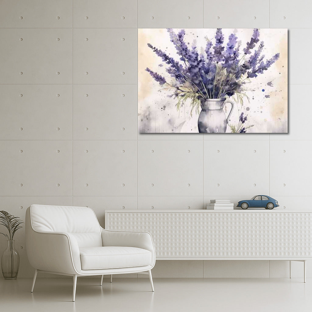 Lavender Symphony: Tall Vases with Lavender Flowers