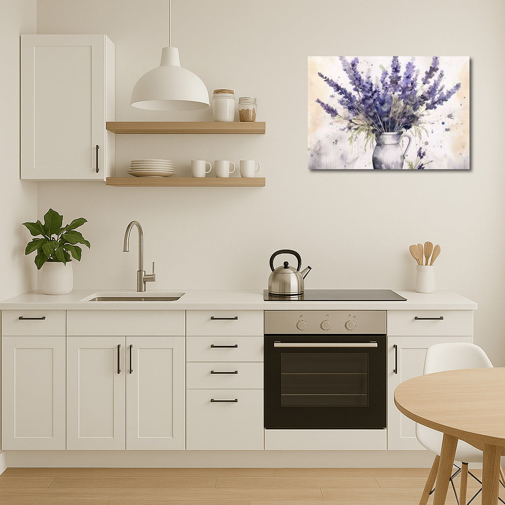 Lavender Symphony: Tall Vases with Lavender Flowers