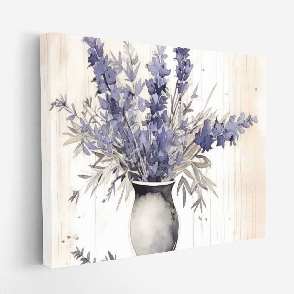 Lavender Grosso in a Tall Vase: Delicate Flowers for Comfort and Tranquility