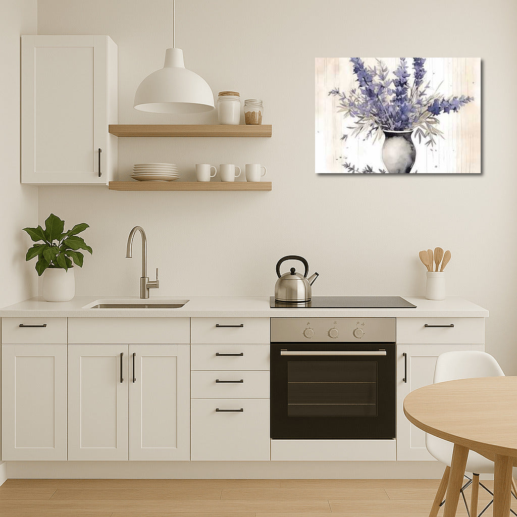 Lavender Grosso in a Tall Vase: Delicate Flowers for Comfort and Tranquility