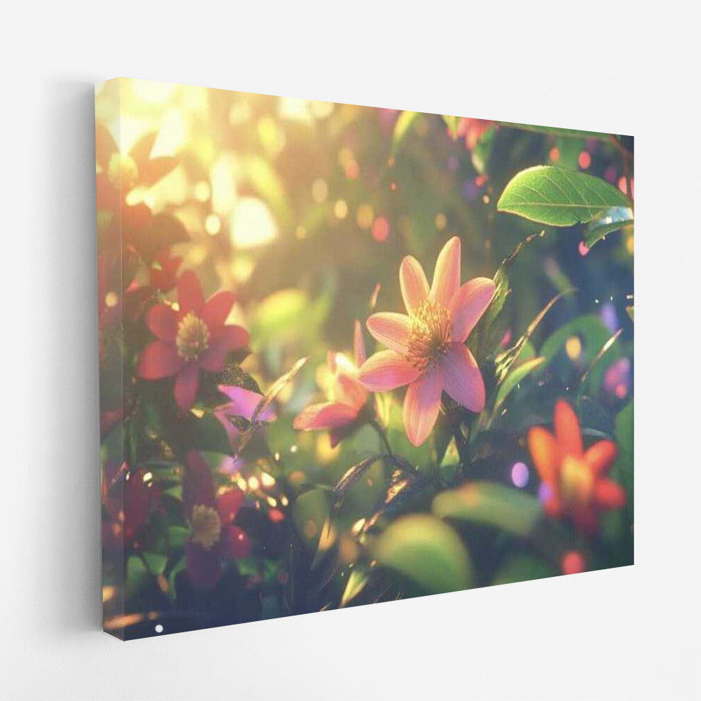 Asters in the Garden: Floral Symphony
