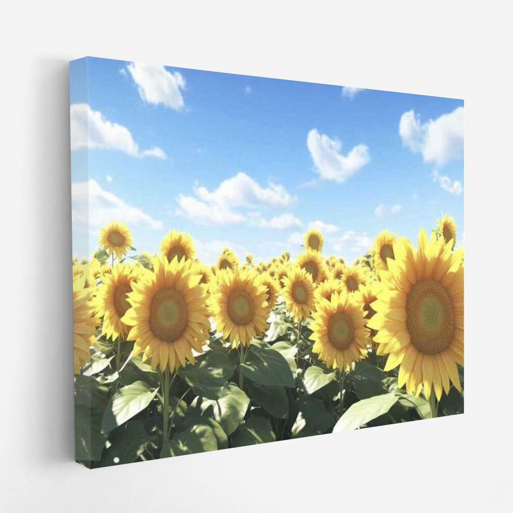 Flower Symphony: Field of Giant Sunflowers