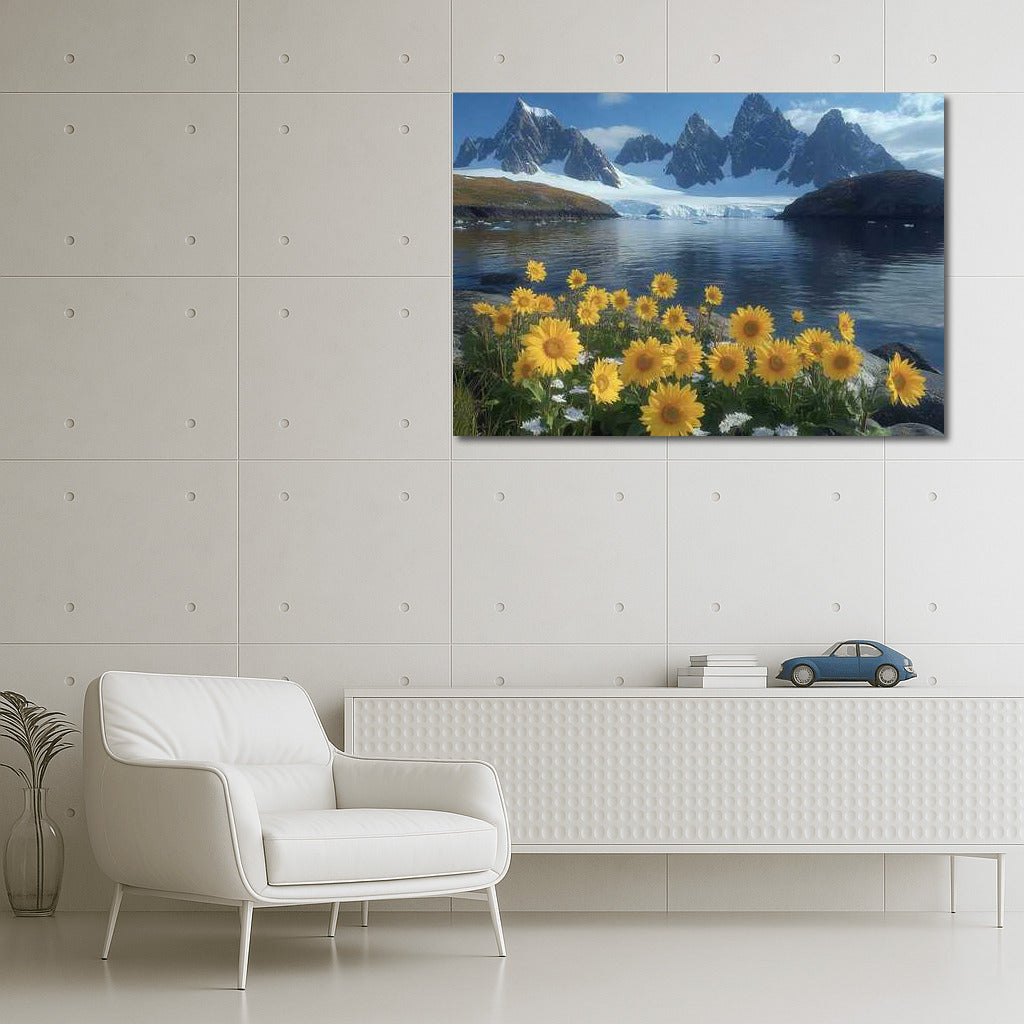 Mountain Sunflowers: Natural Beauty at the Foot of the Alps