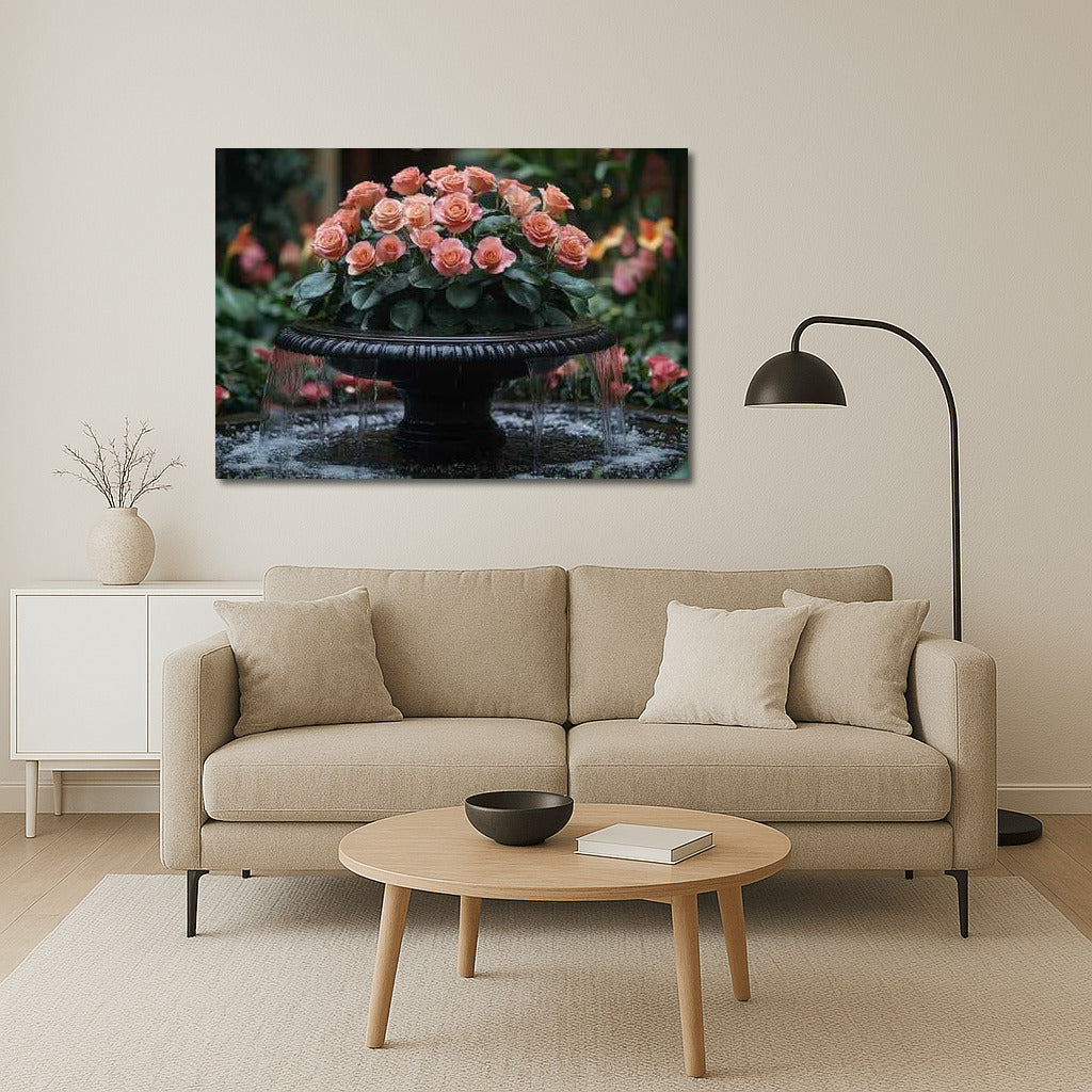 Velvet Hybrid Tea Roses: Floral Symphony