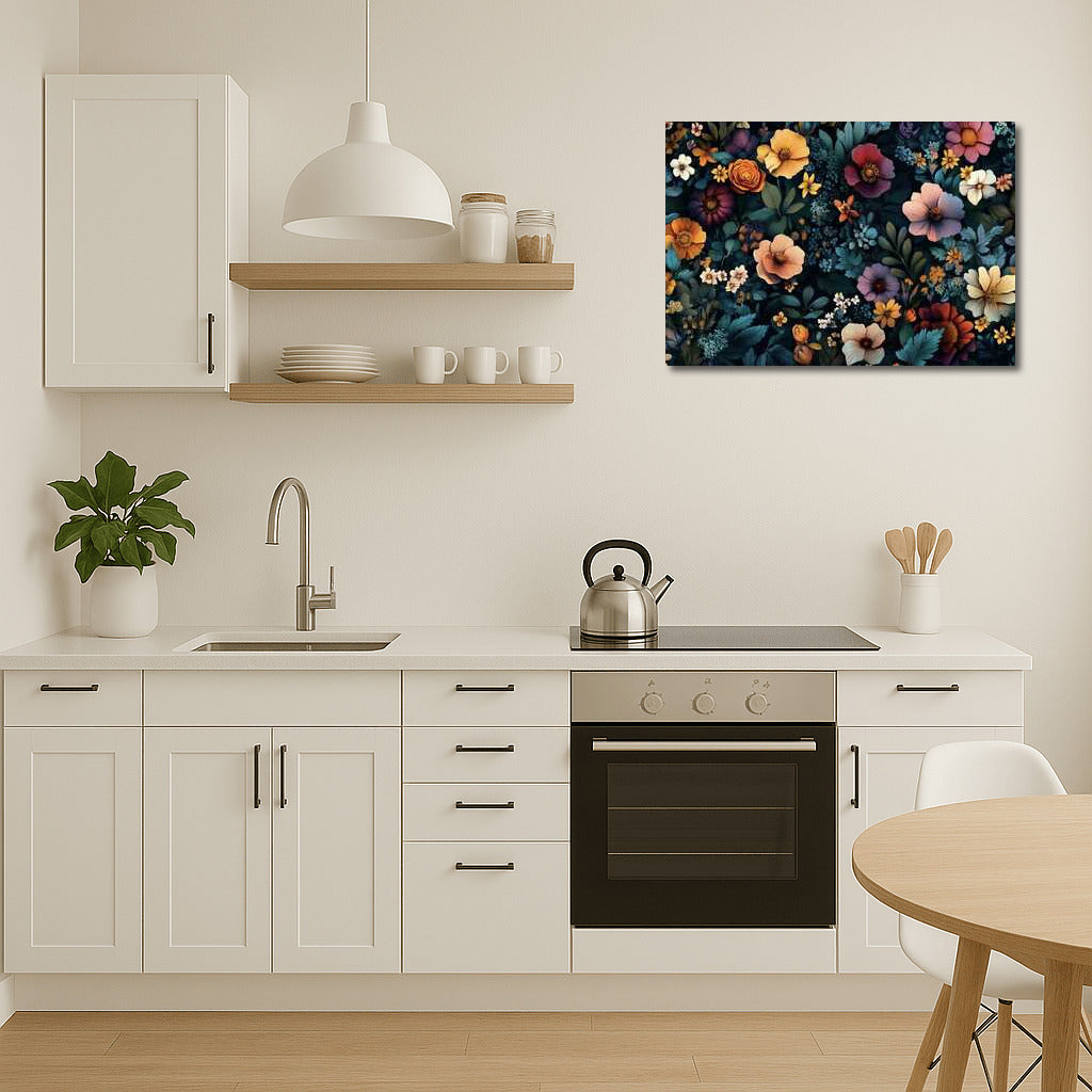 Floral Pattern: Blooming Roses and Anemones