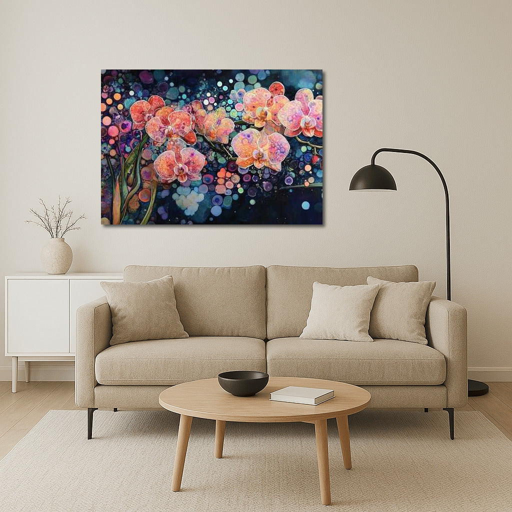 Hypnotic Vortex: Phalaenopsis Orchids in a Floral Dance