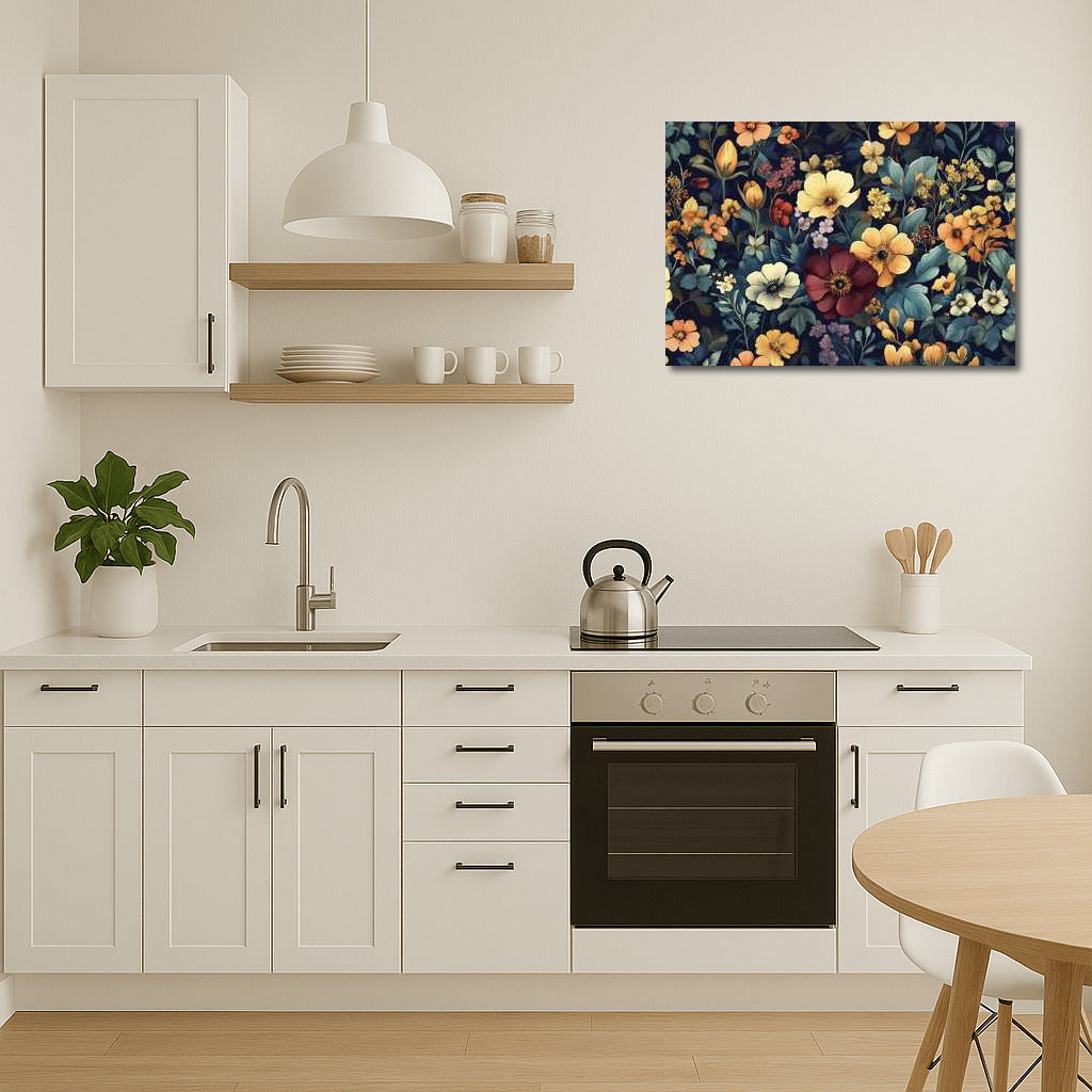 Floral Pattern: Vibrant Anemones and Forget-me-nots for Everlasting Blooms