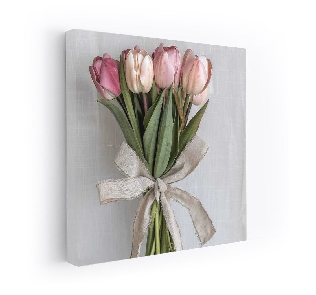 Spring Waltz: Darwin's Bouquet of Pink Tulips