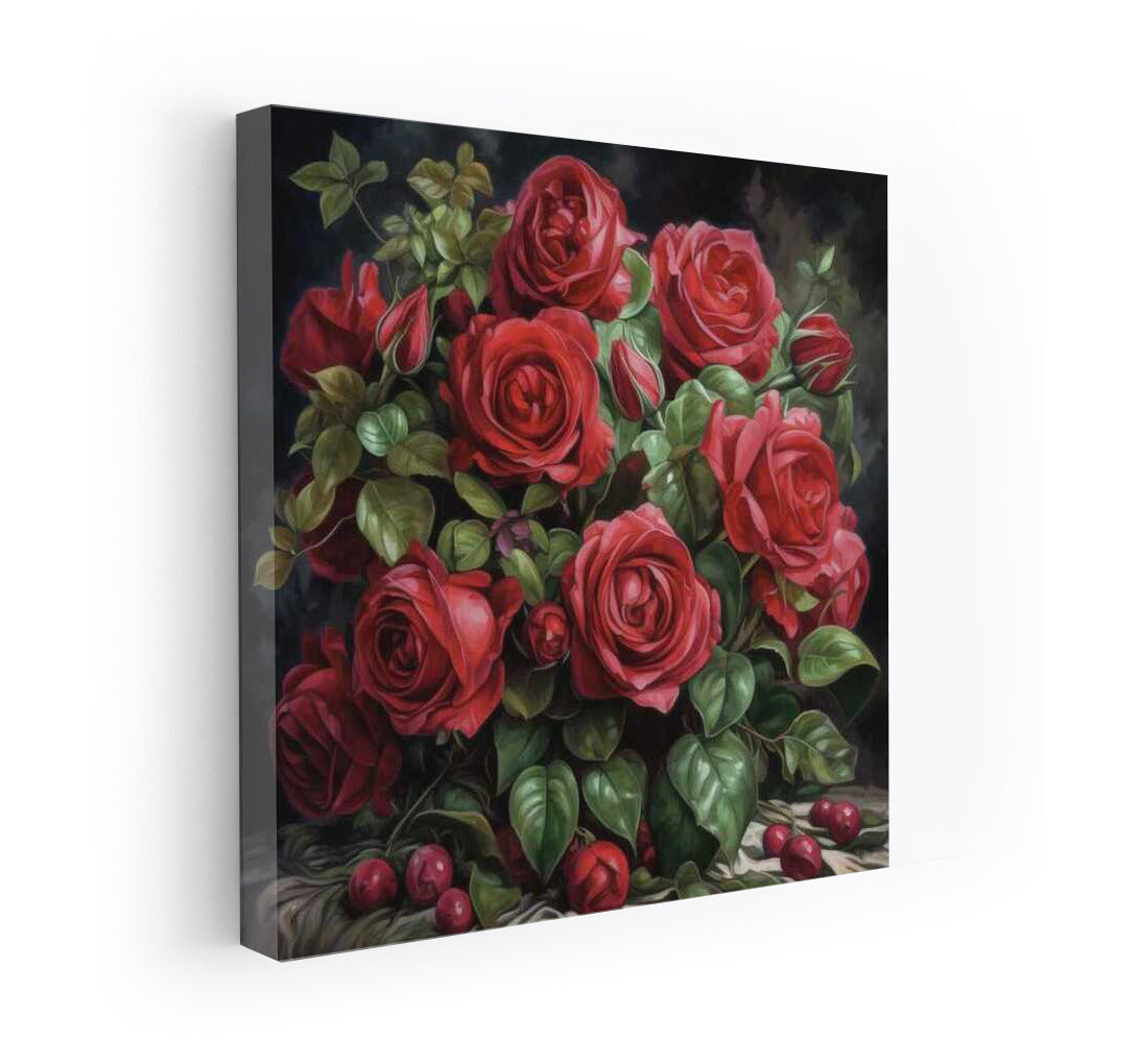 Bouquet Vibration: Lush Red Roses Grand Prix