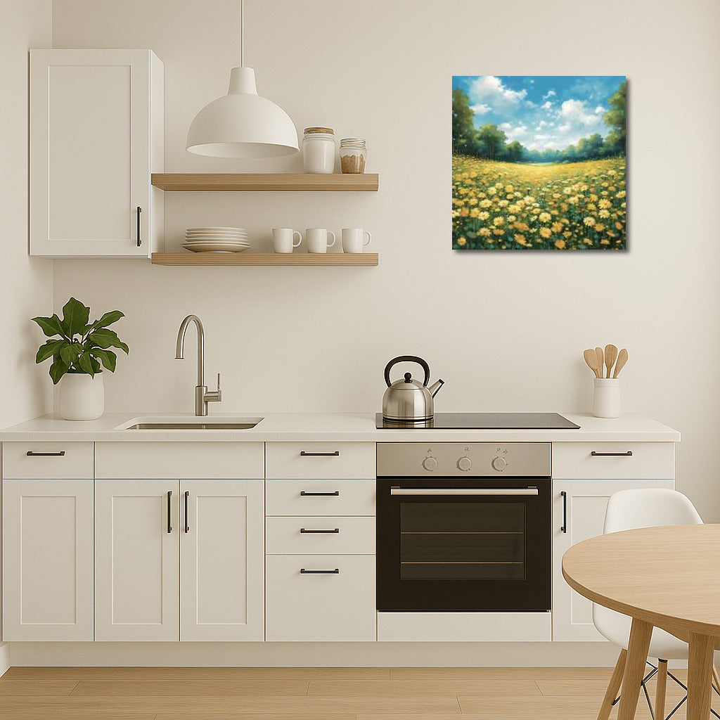 Field Charm: Bright Daisies in a Blooming Field