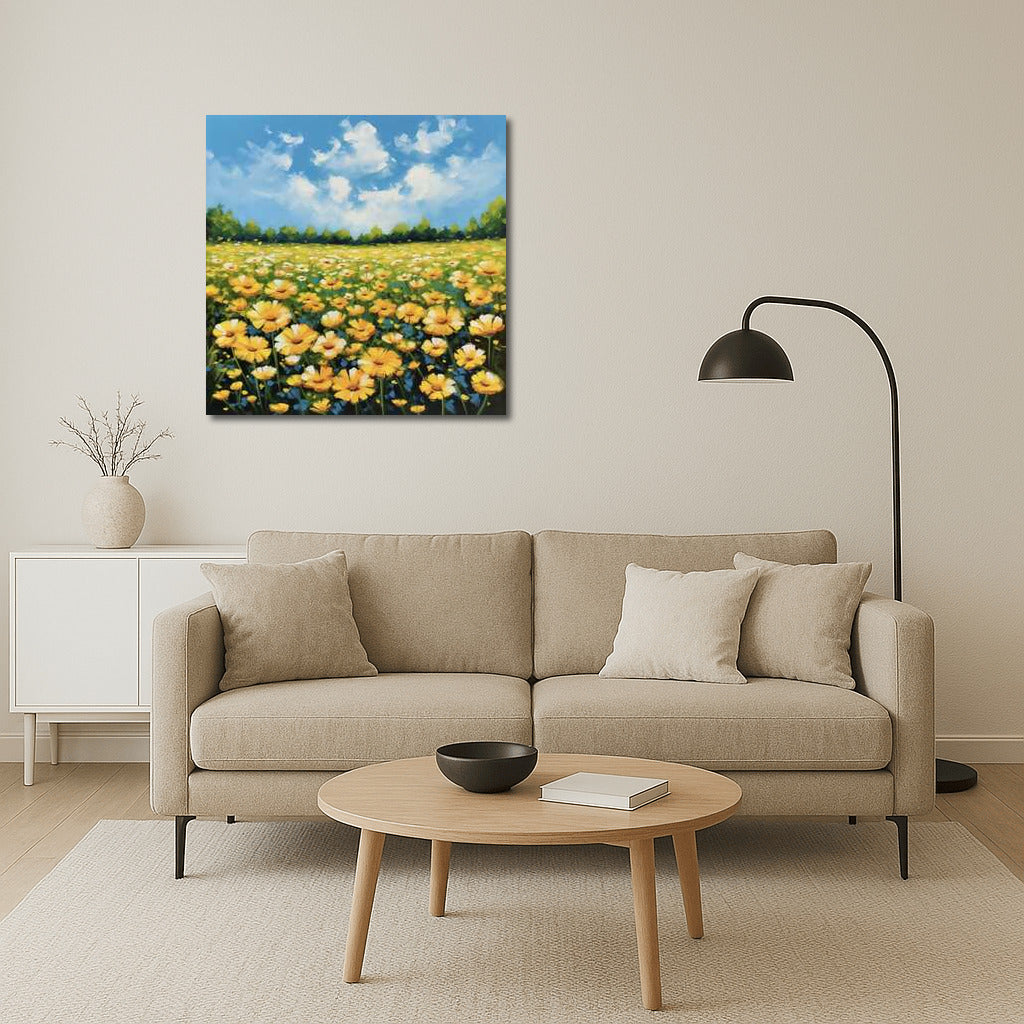 Vibrant Field of Coreopsis: Floral Magic for Your Home