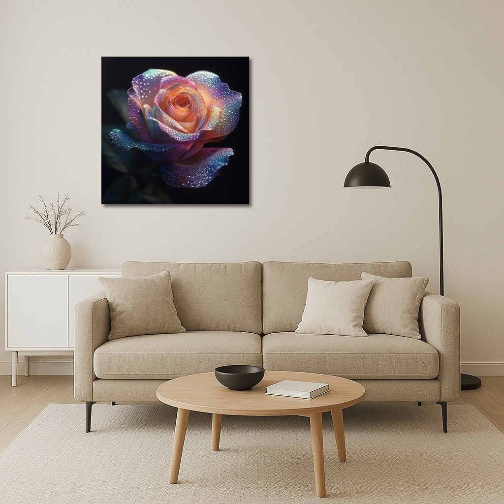 Flower Miracle: Bright Rainbow Rose Rainbow