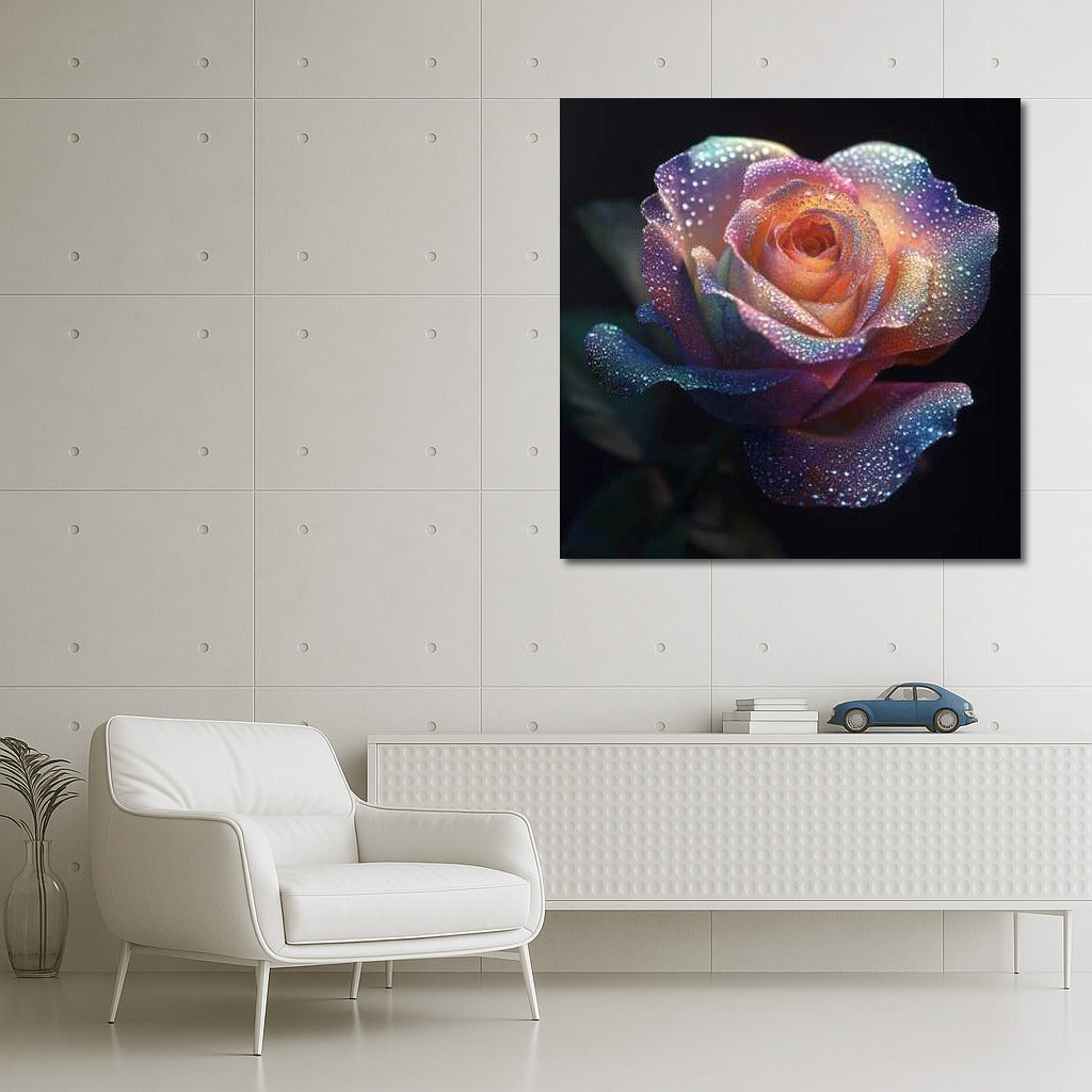 Flower Miracle: Bright Rainbow Rose Rainbow