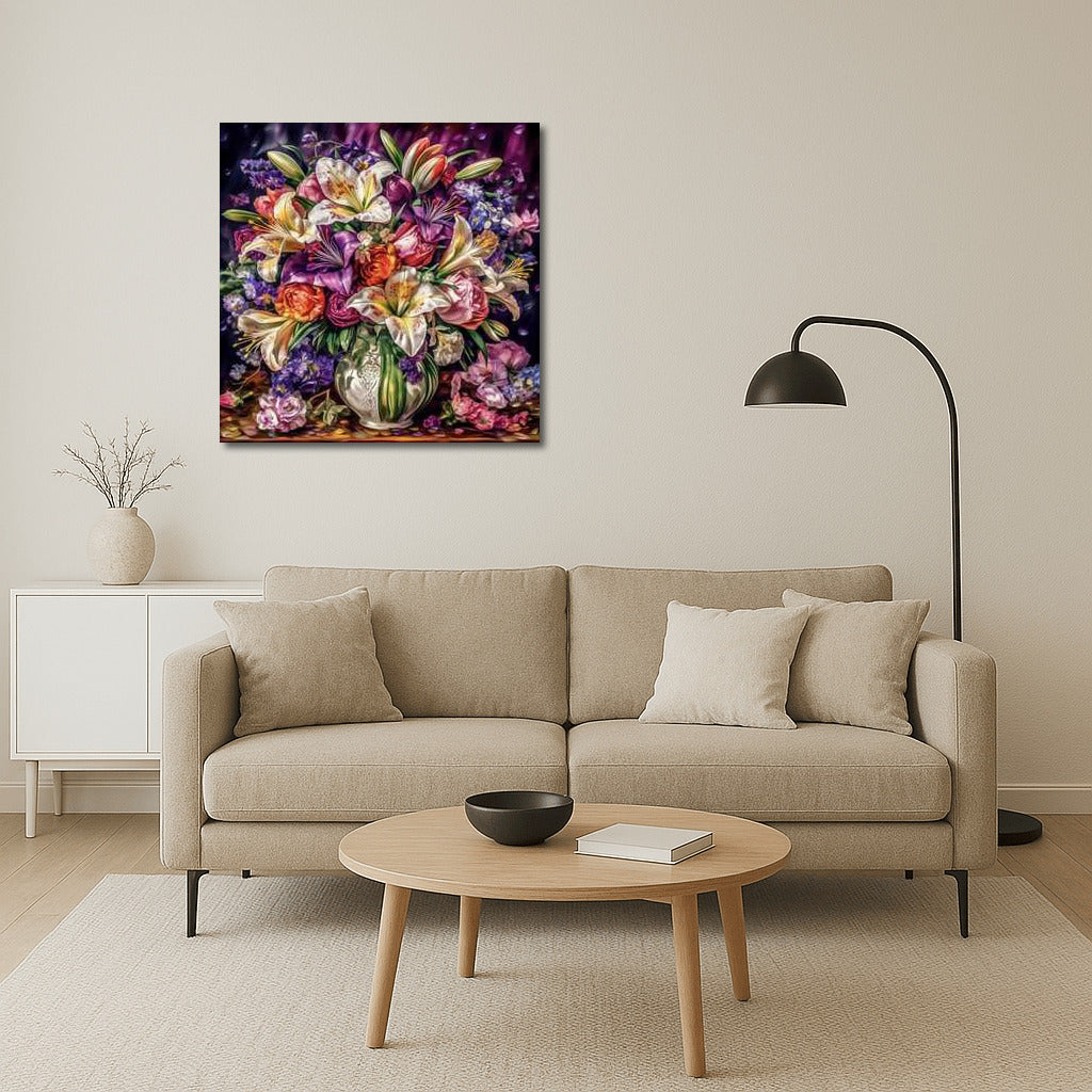 Bright Bouquet of Lilies and Roses: Explosion of Floral Magic