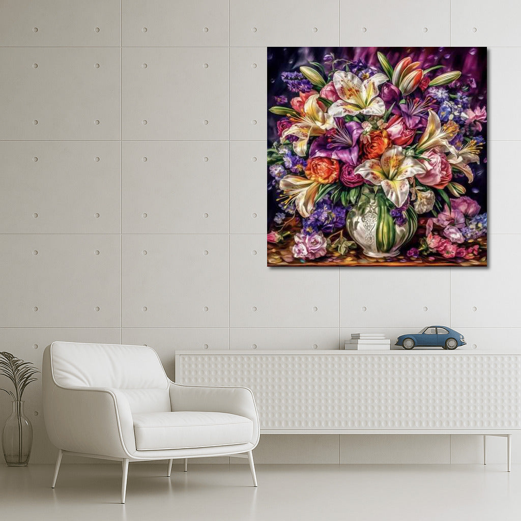 Bright Bouquet of Lilies and Roses: Explosion of Floral Magic