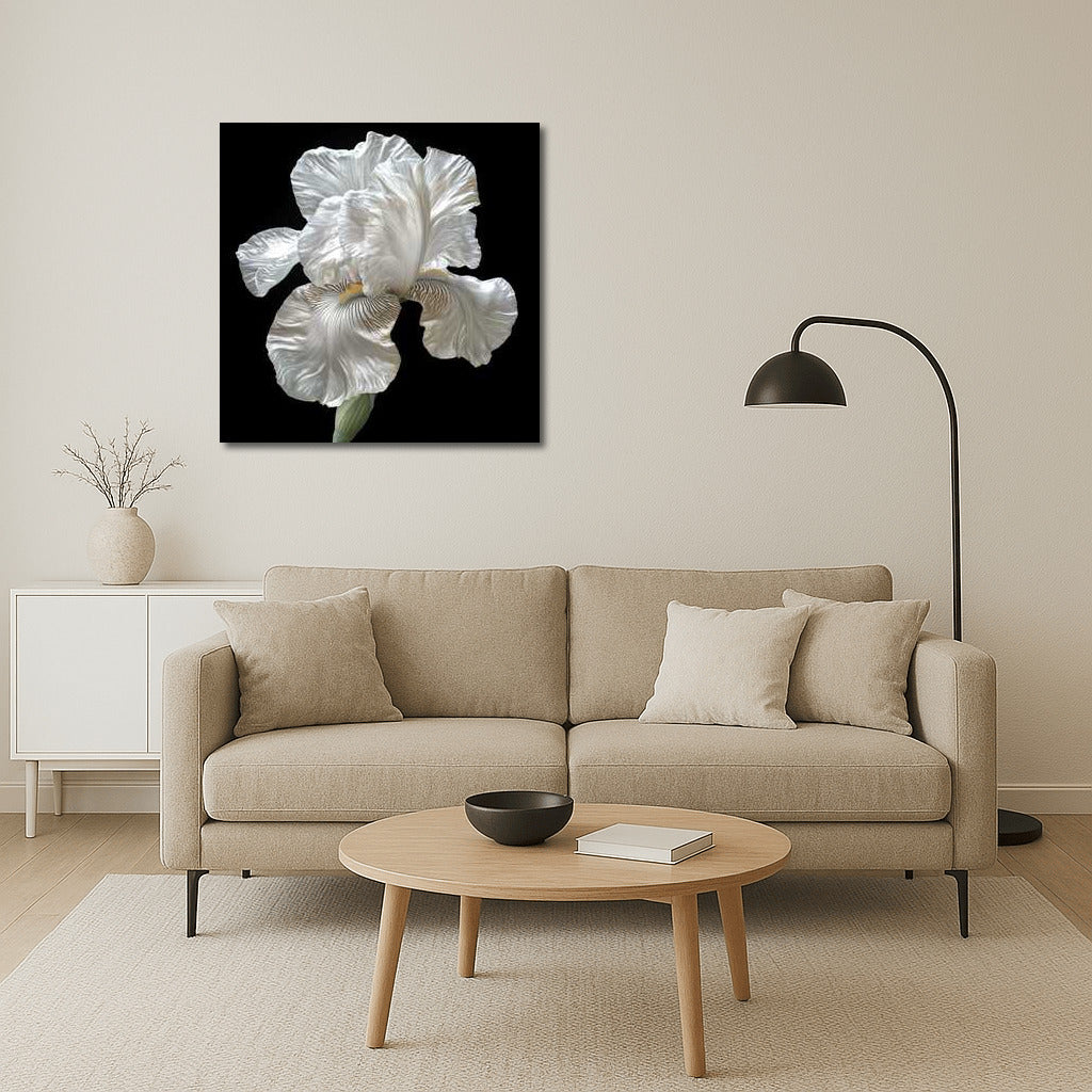 Iris White Pearl: Iridescent Floral Masterpiece