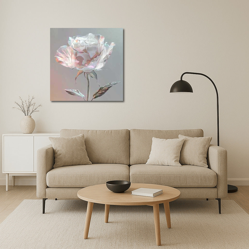 Elegant White Rose 'Avalanche' in Pastel Tones