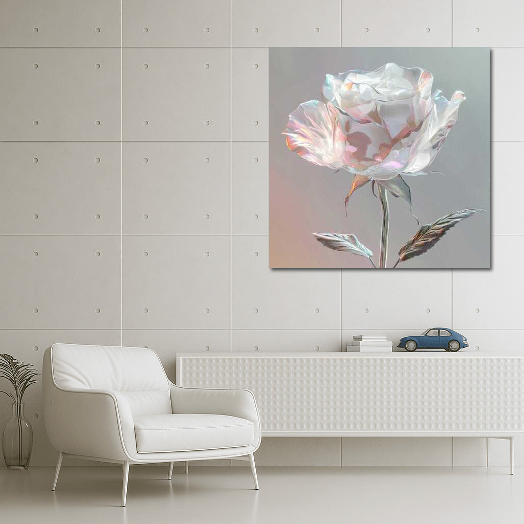 Elegant White Rose 'Avalanche' in Pastel Tones