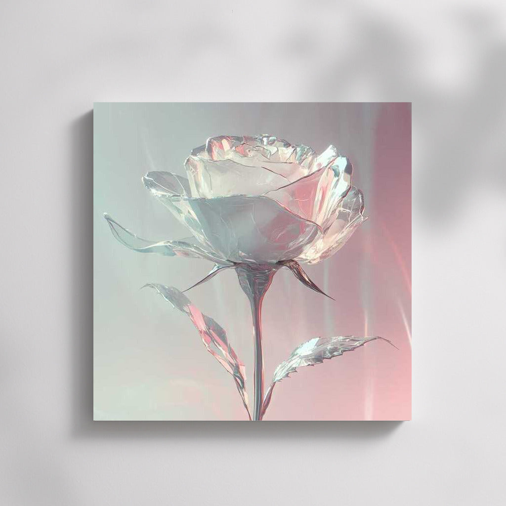 Crystal White Rose: Elegance and Tenderness