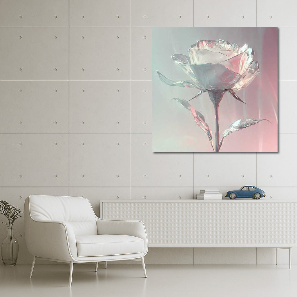 Crystal White Rose: Elegance and Tenderness