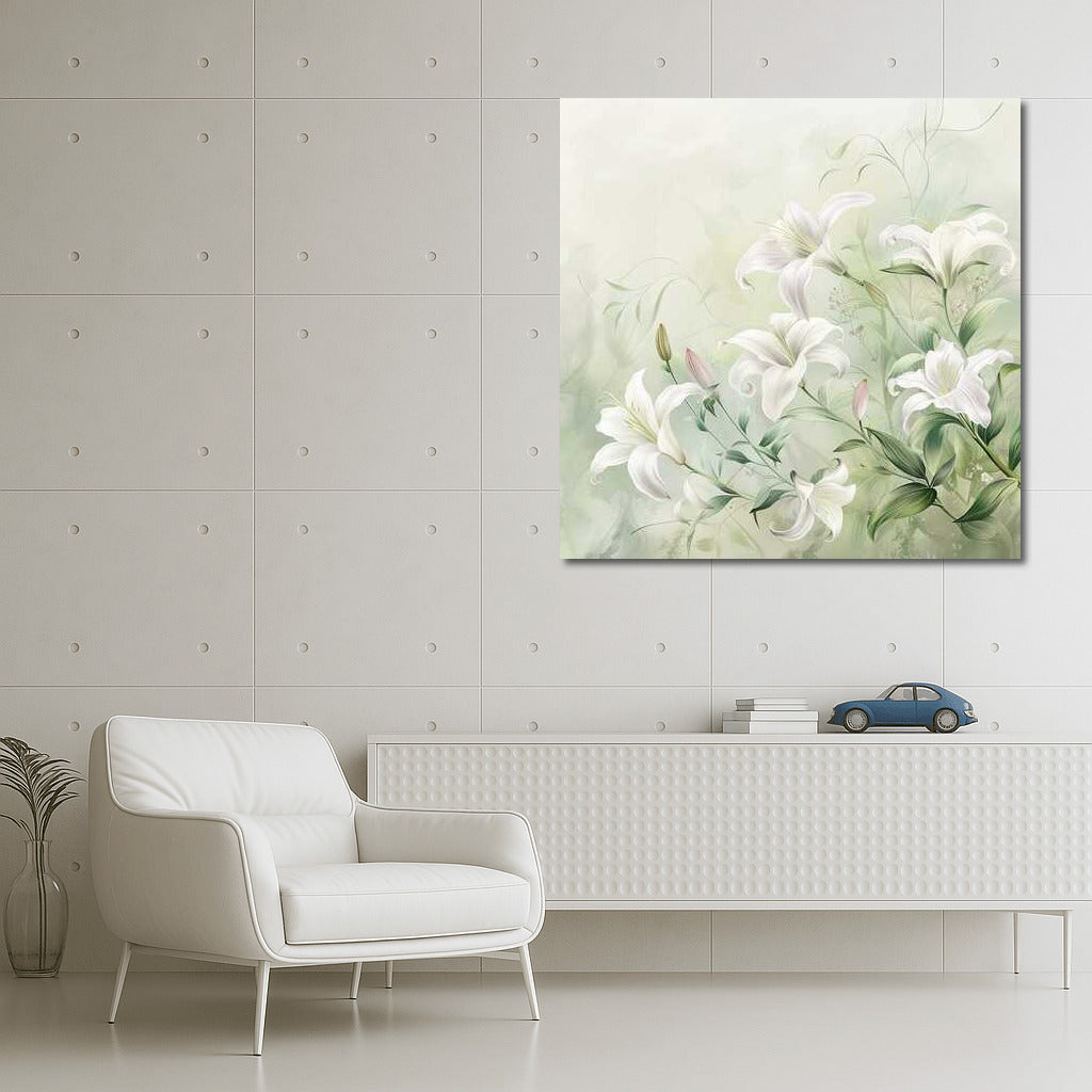 White Casablanca Lilies: Freshness and Tranquility of Nature